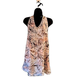 Pearle 88 pink and gray Palm Dress Sz Small